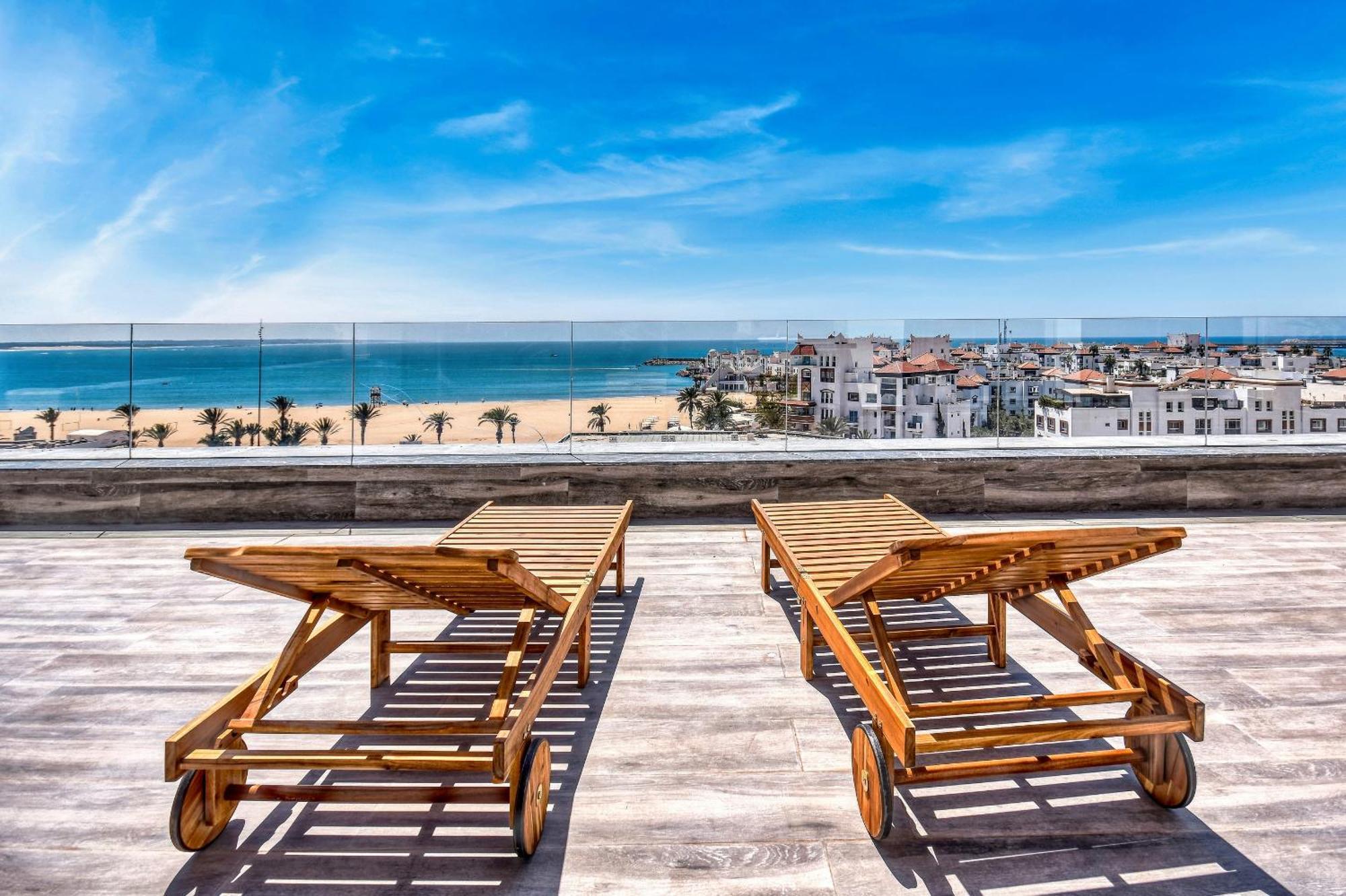 Luxury Seafront Appartement 6-7P Agadir Bagian luar foto