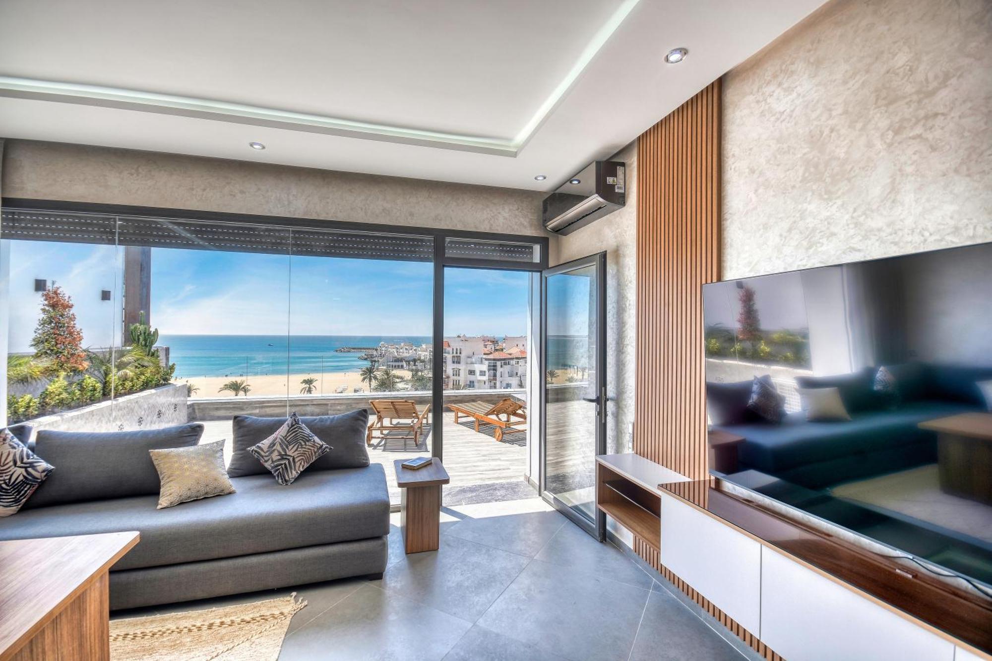 Luxury Seafront Appartement 6-7P Agadir Bagian luar foto