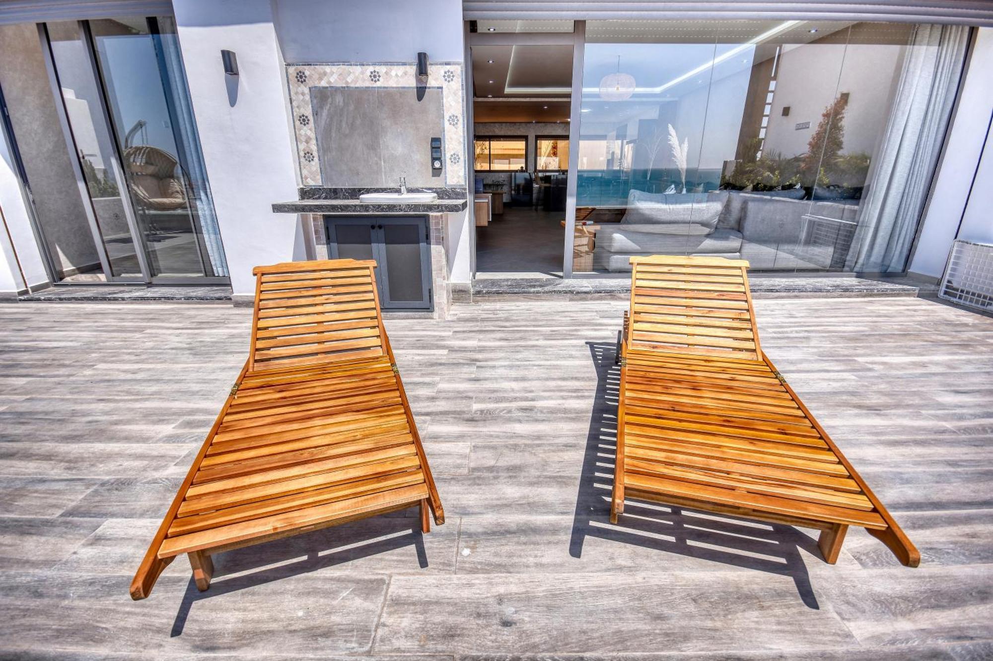 Luxury Seafront Appartement 6-7P Agadir Bagian luar foto