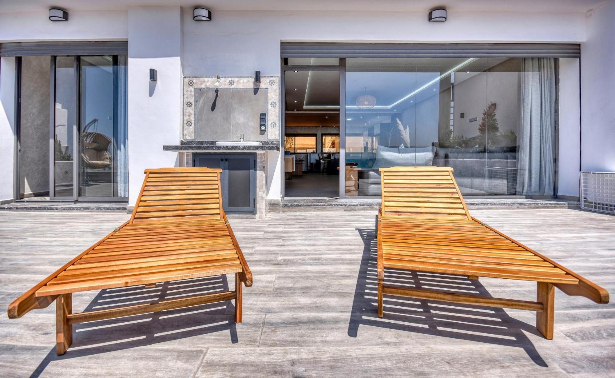 Luxury Seafront Appartement 6-7P Agadir Bagian luar foto