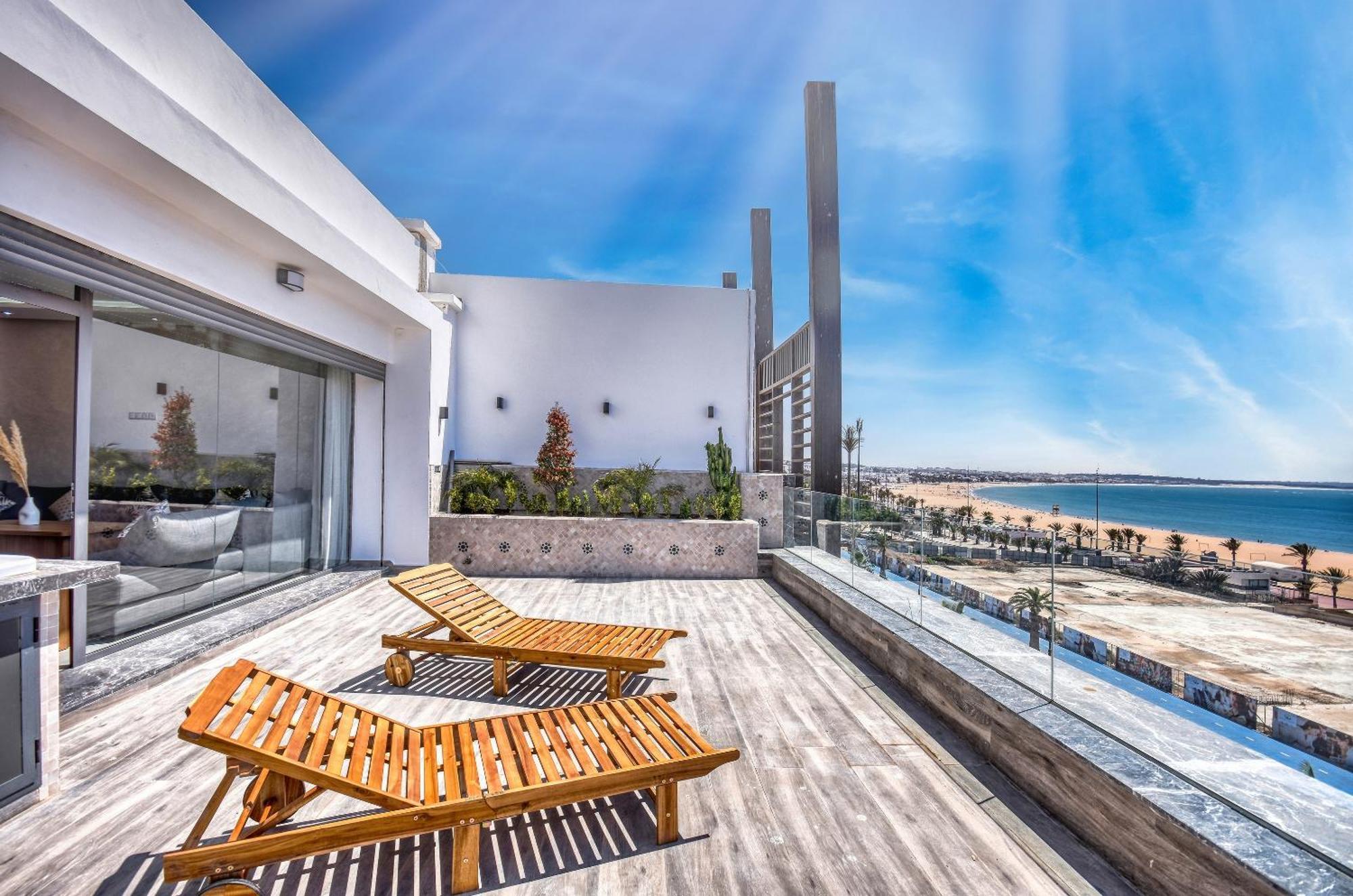 Luxury Seafront Appartement 6-7P Agadir Bagian luar foto